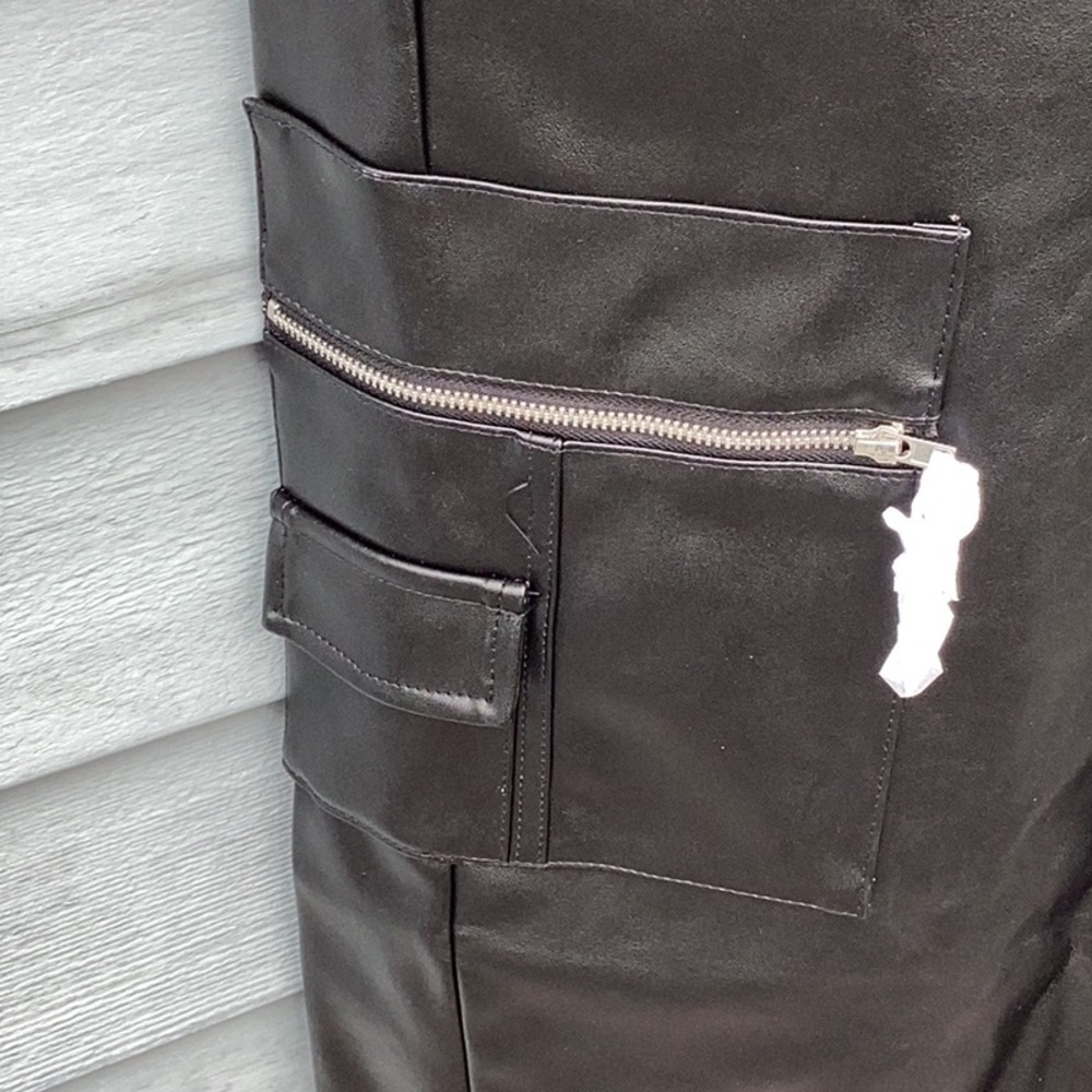 Black Leather Jumpsuit - Picture 8 of 15